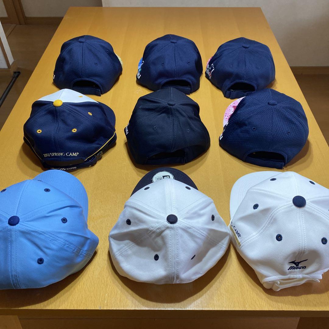 【未使用】プロ野球 オリックスバッファローズ キャンプキャップ9個セット