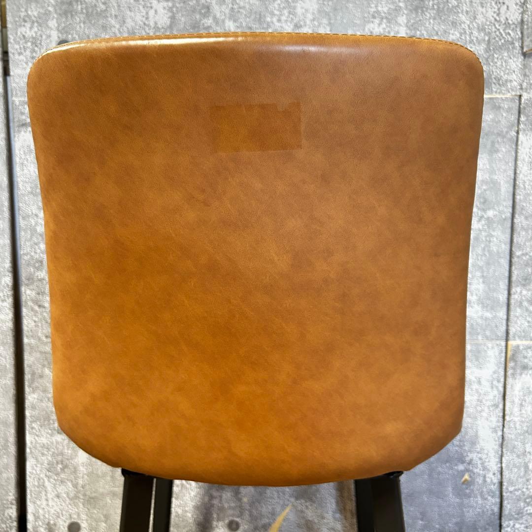 ꧁アイアン素材꧂ダイニングチェア 食卓椅子 いす イス ビニールレザー 合成皮革