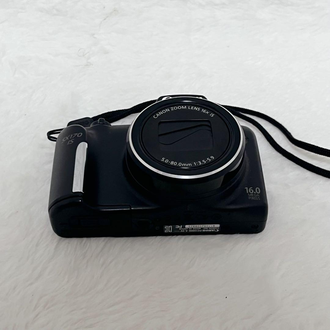 Canon キャノン SX170 IS PowerShot デジカメ 黒 充電器 Canon キャノン SX170 IS PowerShot デジカメ 黒 充電器 - メルカリ
