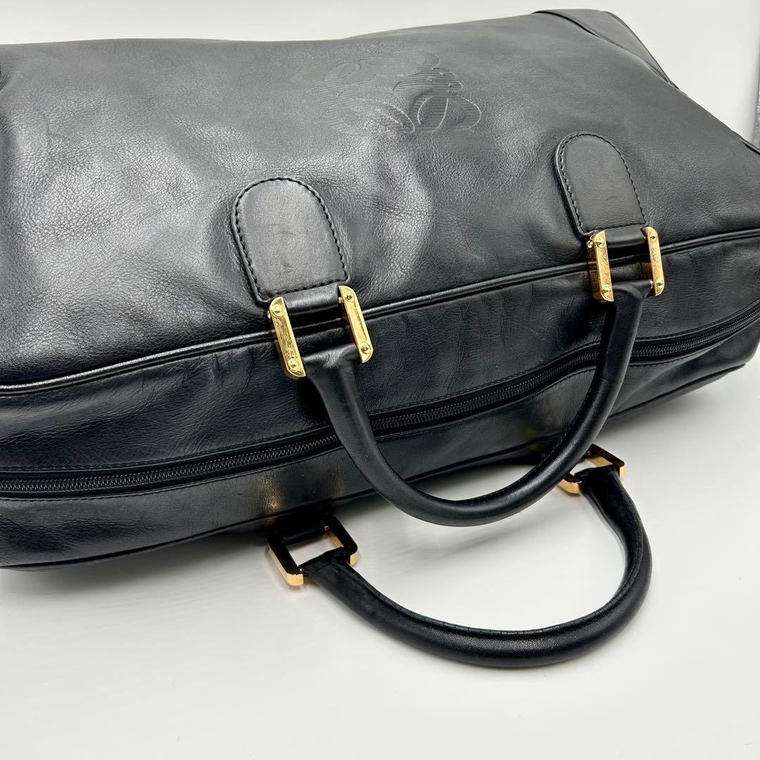 名入れ無料】 美品✨ロエベ ボストンバッグ 旅行バッグ 大容量