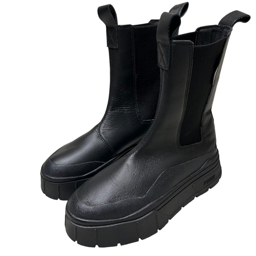 【新品】PUMA MAYZE Stack Chelsea 厚底 サイドゴアブーツ