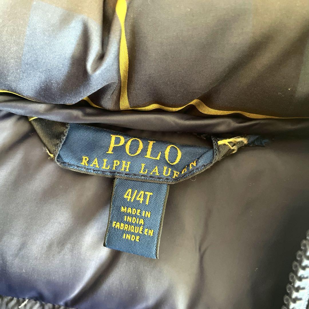 POLOラルフローレン タータンチェック ダウンジャケット 110