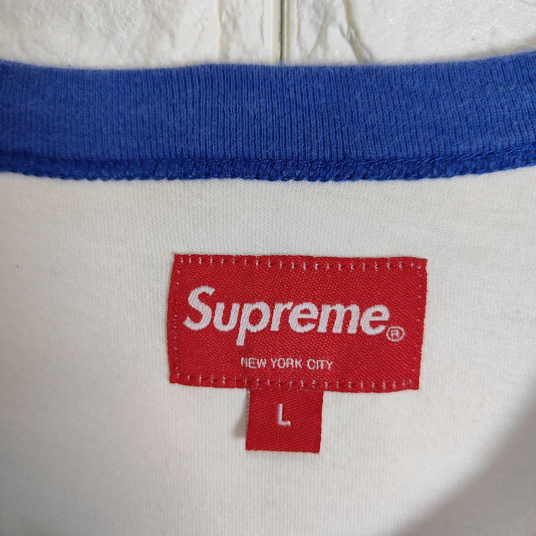 Supreme Tシャツ コムドットゆうた着用 リンガー L 白 - メルカリ
