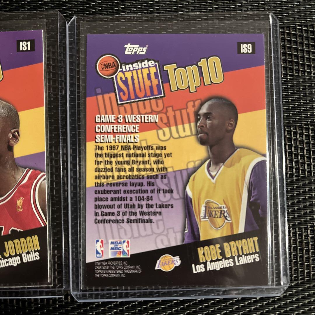 NBAカード　ジョーダン　コービー　レブロン NBA カード ジョーダン、コービー Topps Inside Stuff - メルカリ