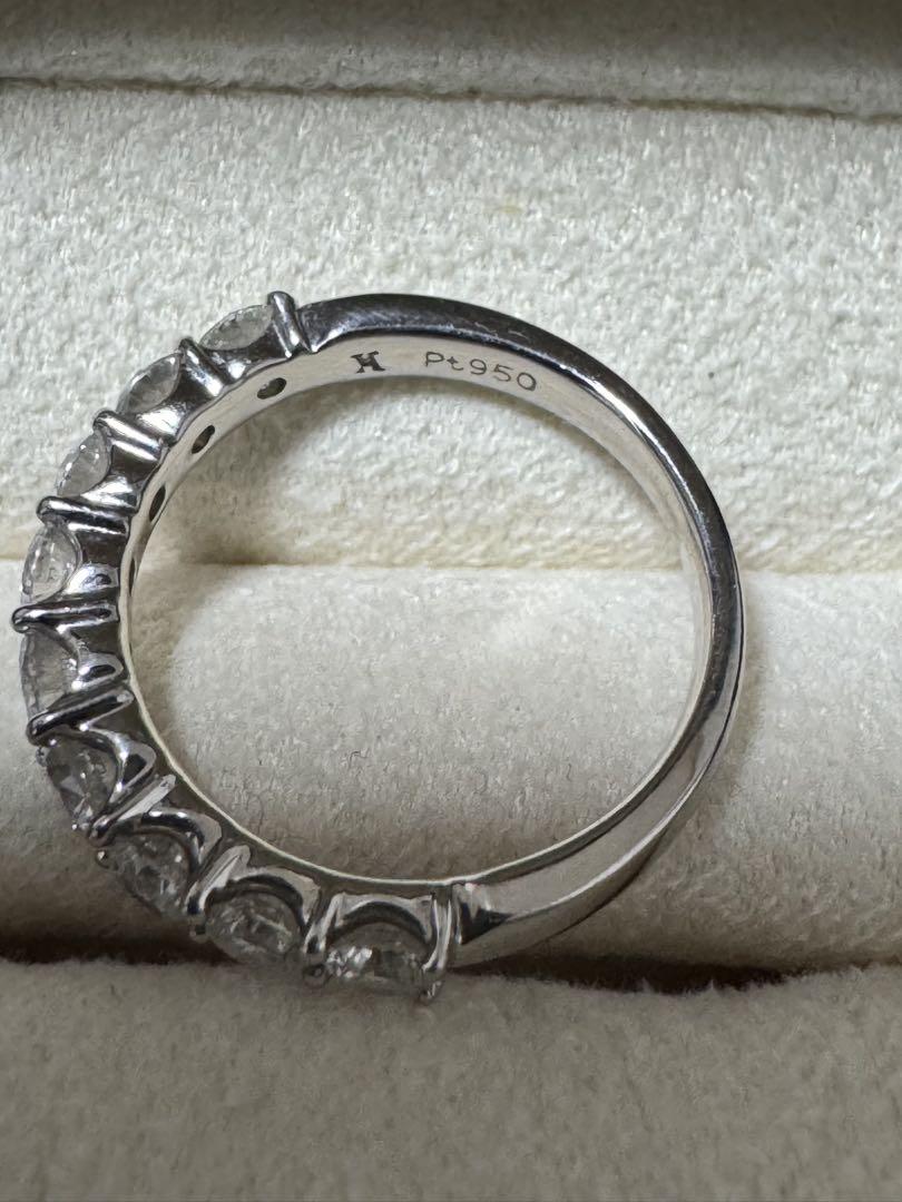 Vendome Aoyama ハーフエタニティリング　ダイヤモンド計0.90ct