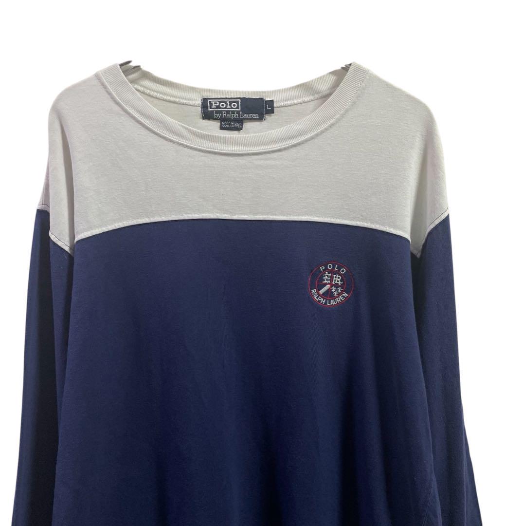 90s Ralph lauren フットボール　カットソー　tシャツ　USA製