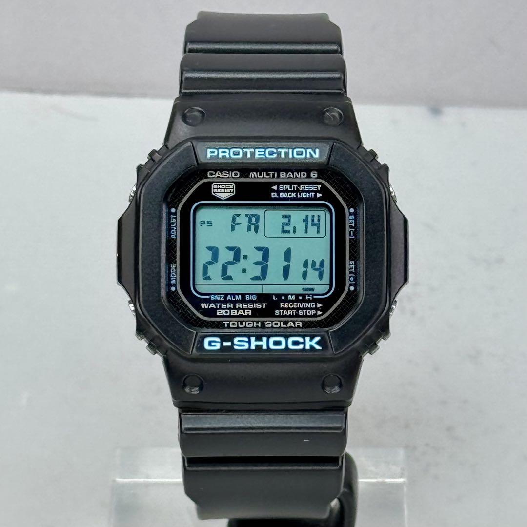 極美品 G-SHOCK GW-M5610BA 電波ソーラー ブラック スクウェア