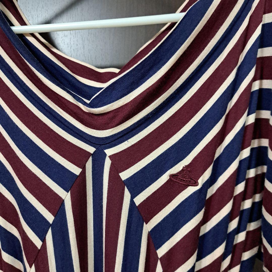 VivienneWestwood ストライプ変形ワンピース ヴィヴィアン