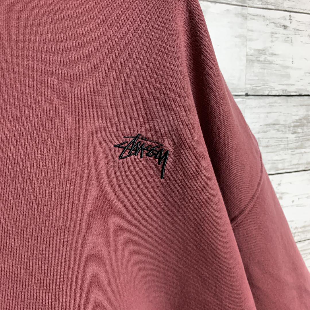 【即完モデル‼︎】STUSSY◎ストックロゴ刺繍 パーカー C119