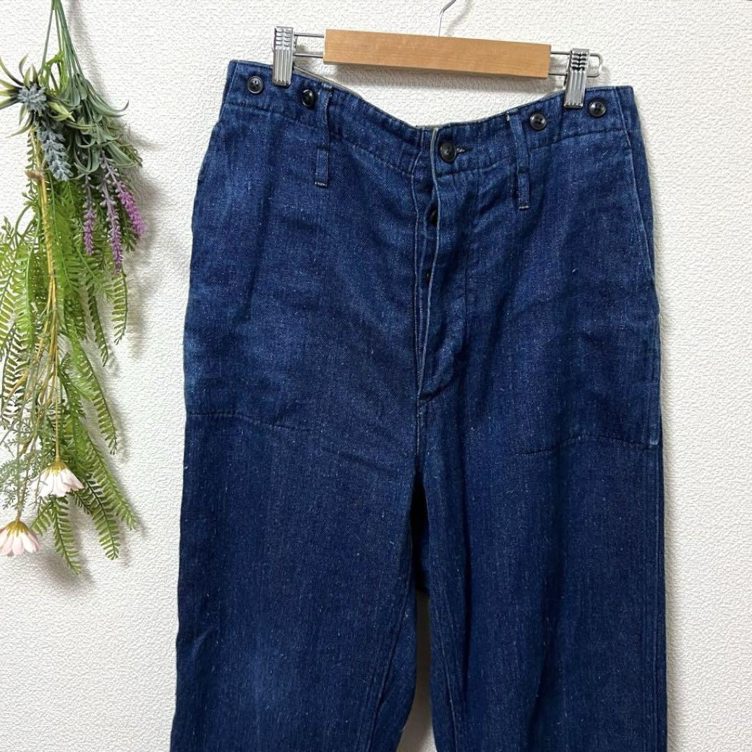 【Nigel Cabourn】ヘンプ生地インディゴ染めENGINEER PANT Nigel Cabourn ヘンプ生地インディゴ染めENGINEER PANT