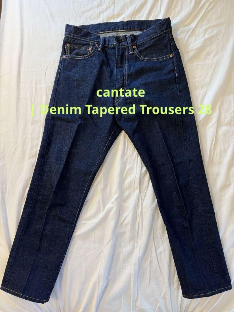 cantate カンタータ| Denim Tapered Trousers 28パンツ