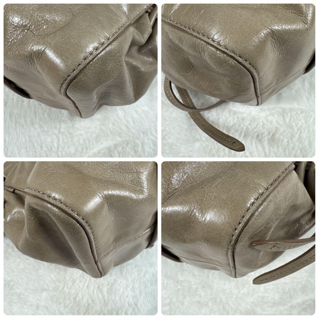 美品 miumiu ミュウミュウ VITELLO LUX 2way バッグ