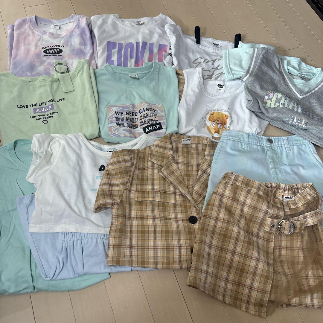 ANAP キッズ　夏物セット　ワンピース　Tシャツ