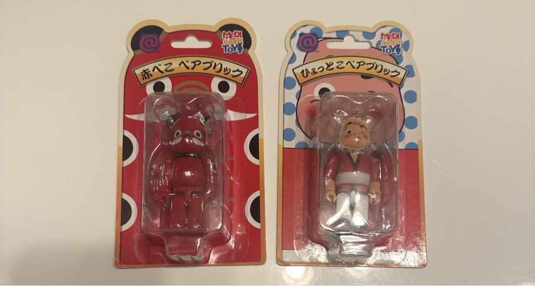 ベアブリック 赤べこ ひょっとこ セット ソラマチ BE@RBRICK