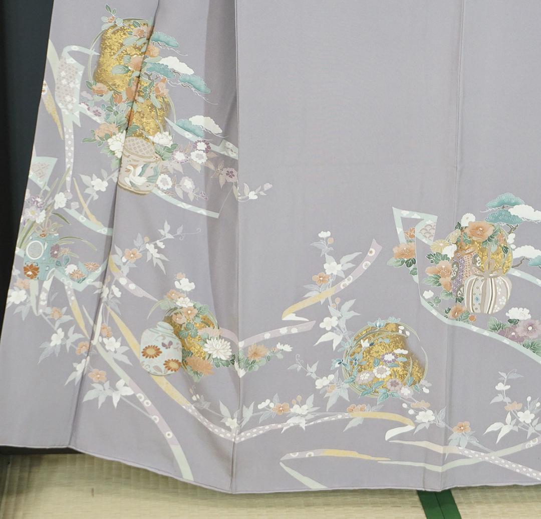 正絹訪問着 お仕事