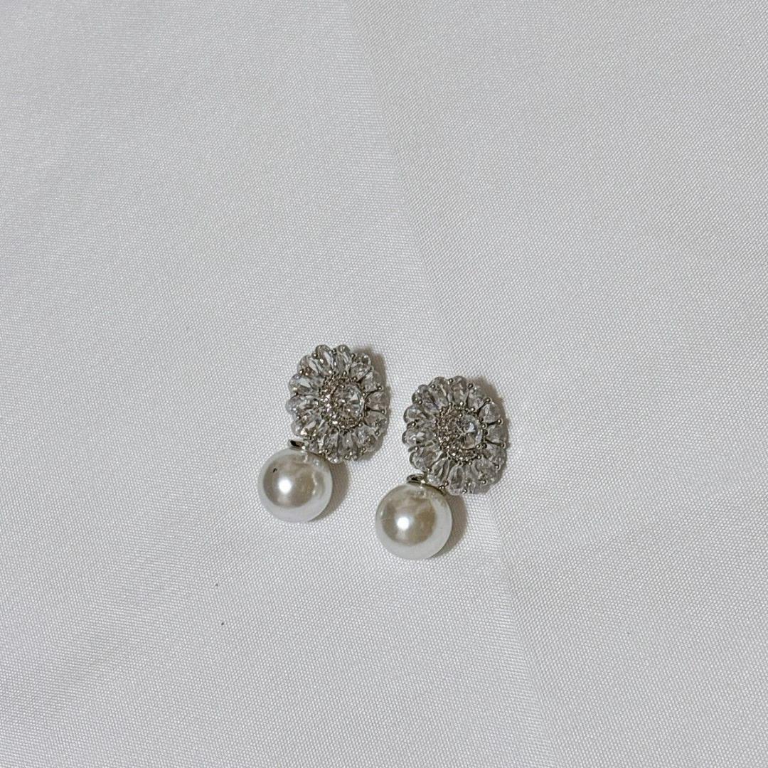 結婚式　前撮り　アクセサリー　パール／　バボナーピアス n-k-786-1.jpg