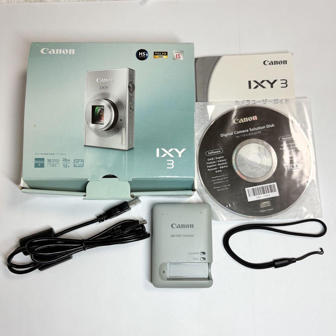 Canon キャノン IXY 3 レッド デジカメ レトロ 希少 箱付き