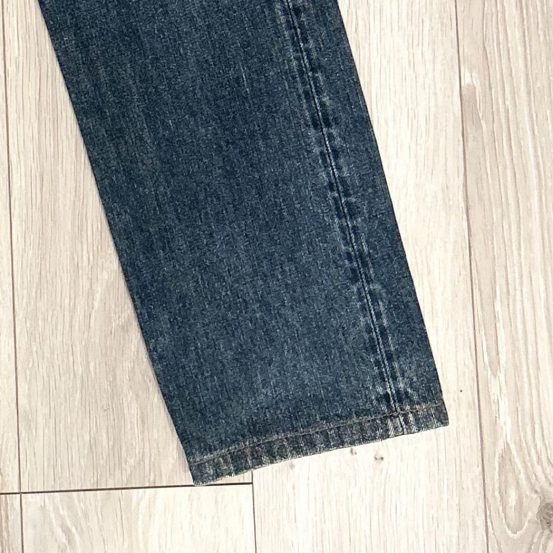 【希少】アヴィレックス　カモフラセルビッチデニムパンツ　赤耳　革パッチ　美品