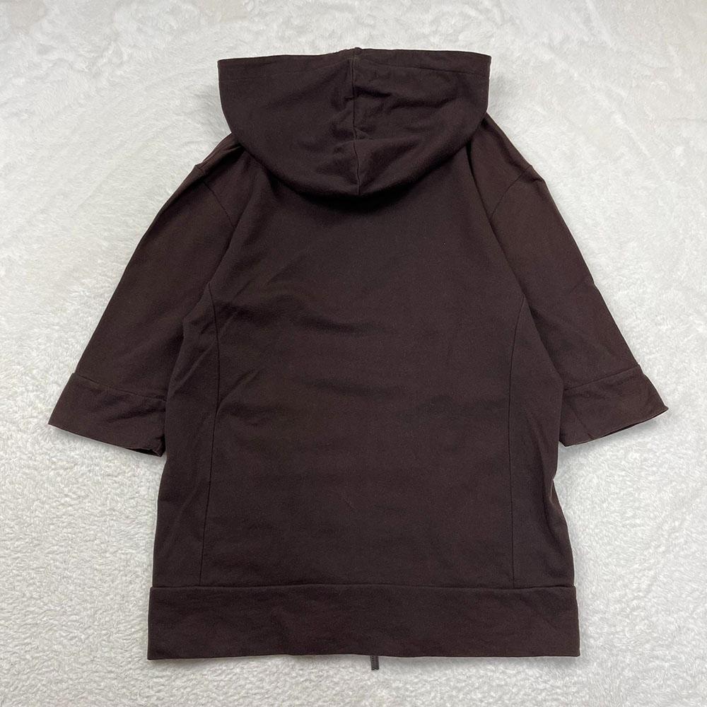 BURBERRY BLACK LABEL コットン ダブルジップ 半袖 パーカー BURBERRY BLACK LABEL コットン ダブルジップ 半袖 パーカー