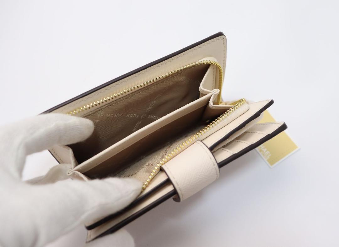 新品 マイケルコース ビルフォールド ジップ コンパクトウォレット 日本限定 桜 新品 マイケルコース ビルフォールド ジップ コンパクト