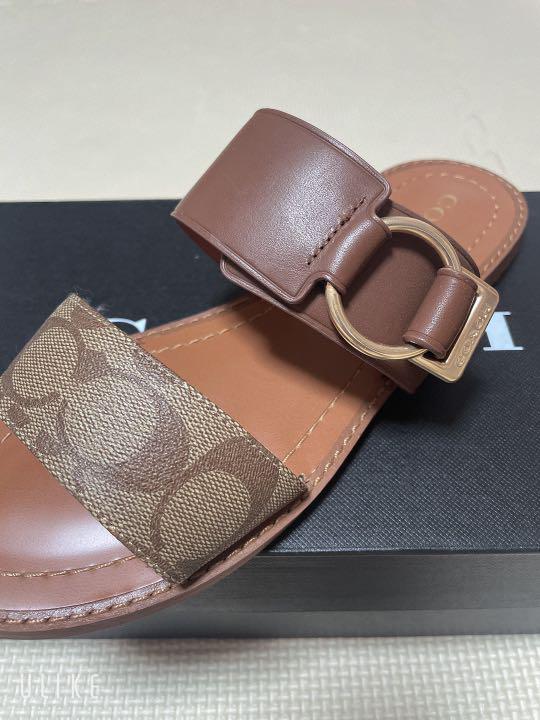国産セール COACH フラットサンダル OXFdt-m86115066893 最新作正規品