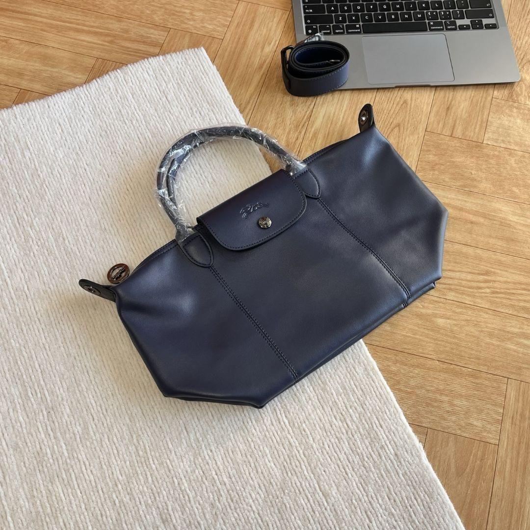 最も優遇 ハンドバッグ Longchamp 2WAYショルダーバッグ メルカリ - #ネイビー バッグ