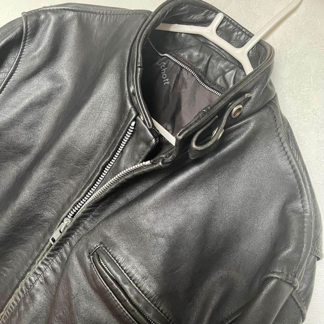 schott ショット641 シングルライダースジャケット 40サイズ