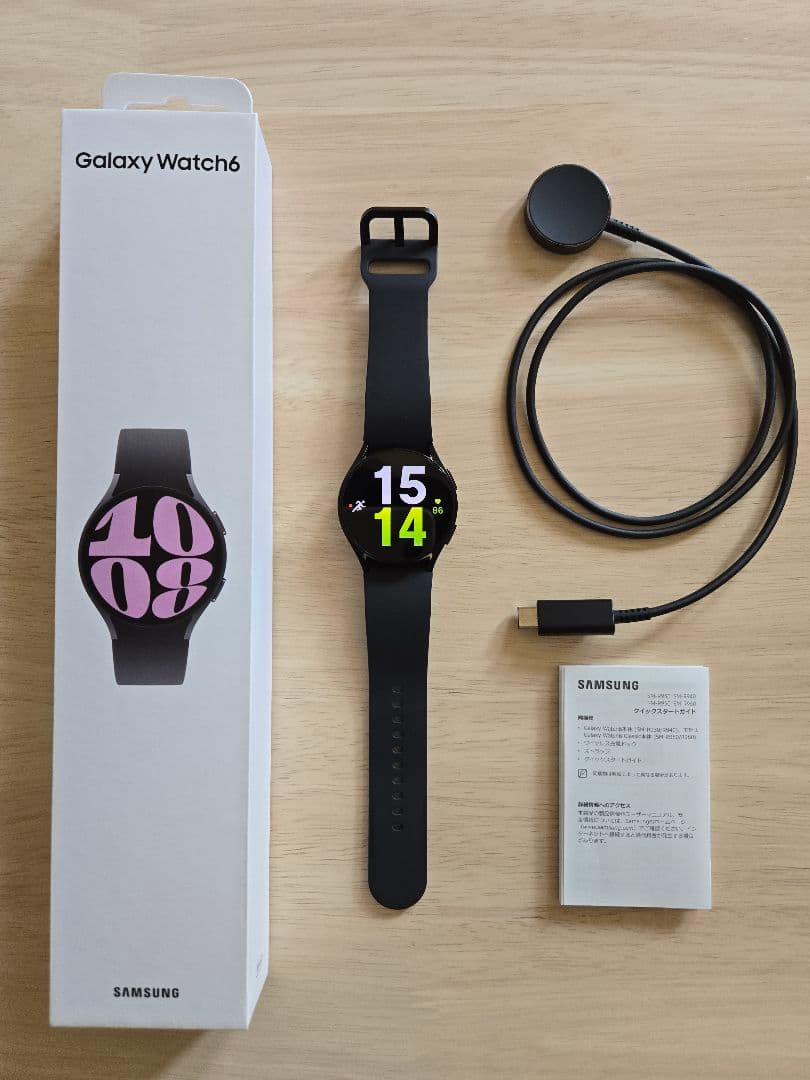 美品 Samsung Galaxy Watch6 グラファイト 40mm