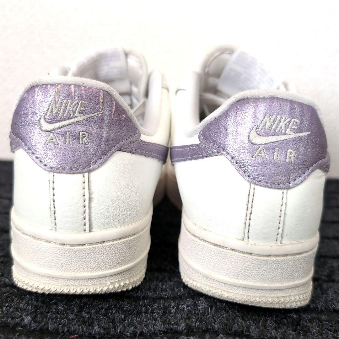 dX1 NIKE エアフォースワン レアカラー 白/薄紫 23cm