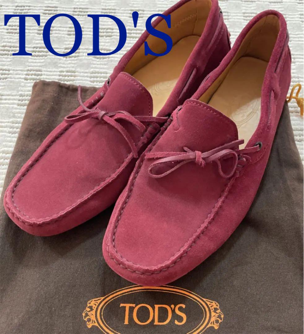レッド系 28cm ファッション通販 Tod S トッズ ドライビングシューズ メンズ モカシン 靴 レッド系28cm 19 351 Www Inethn Com