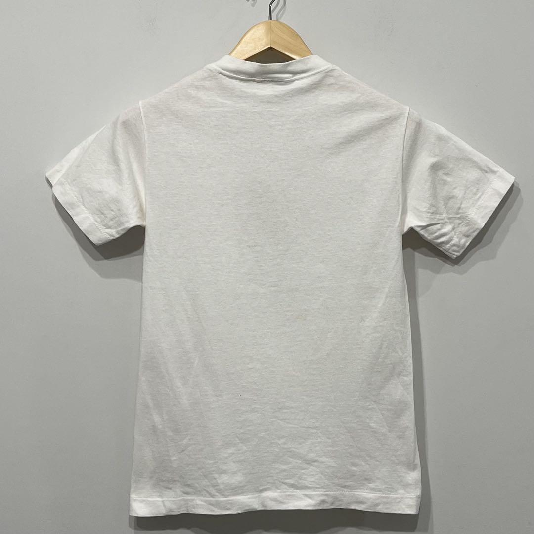 90s 白タグ アメリカ製 OLD STUSSY ロゴ 犬 プリントtシャツ S