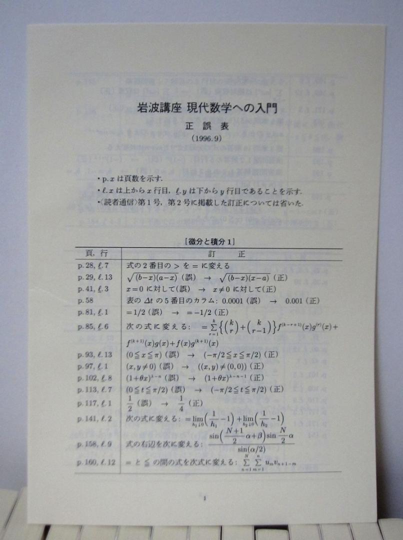 岩波講座 現代数学への入門』を買取りしました。｜古本買取