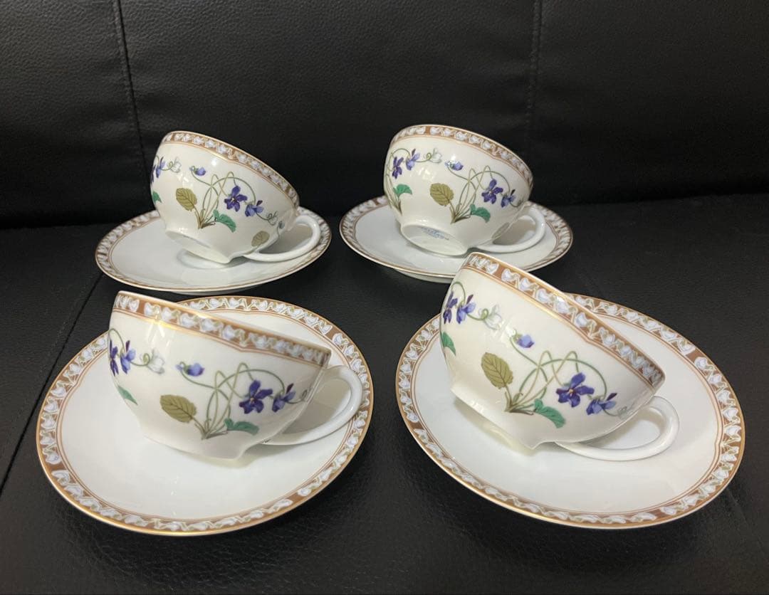 リモージュ アビランド アンペラトリス ユジェニー カップソーサー4客