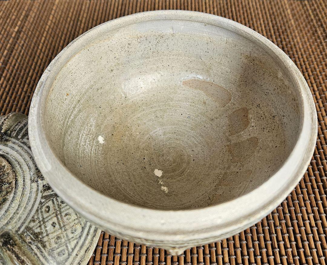 【名品❗】16世紀　タイ古陶磁器　スワンカローク窯　宋胡録　鉄絵　合子　蓋物 名品❗】16世紀 タイ古陶磁器 スワンカローク窯 宋胡録 鉄絵