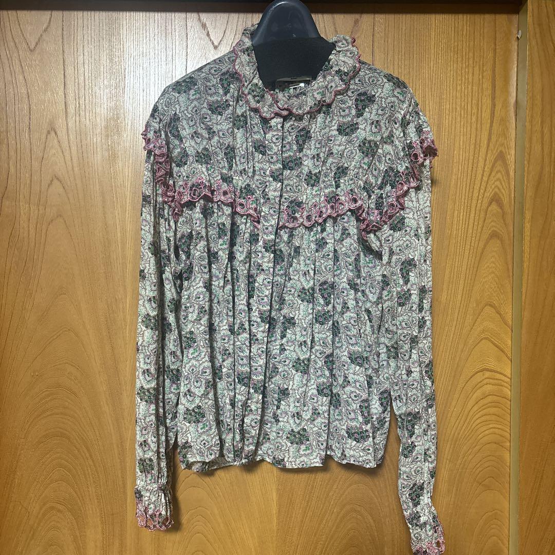 MARANT ÉTOILE ラベンダーフリルブラウス