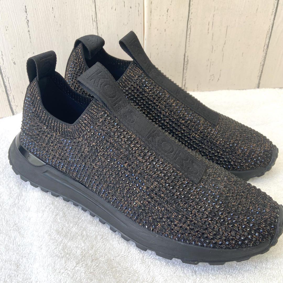 美品　Michael Kors　マイケルコース　スリッポン　ビジュー　7.5M