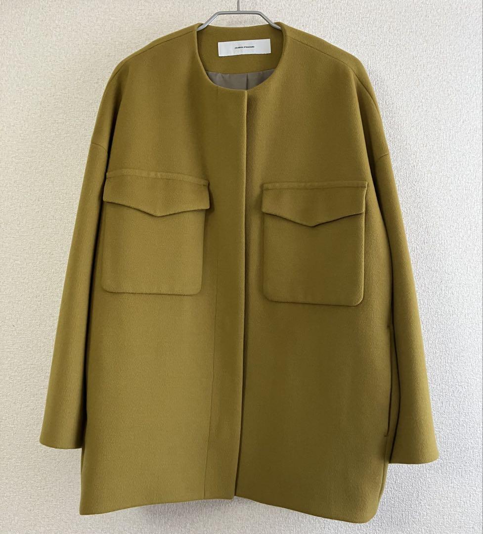 【ほぼ新品】JOURNAL STANDARD ノーカラー スプリングコート38 ほぼ新品】JOURNAL STANDARD ノーカラー スプリングコート38