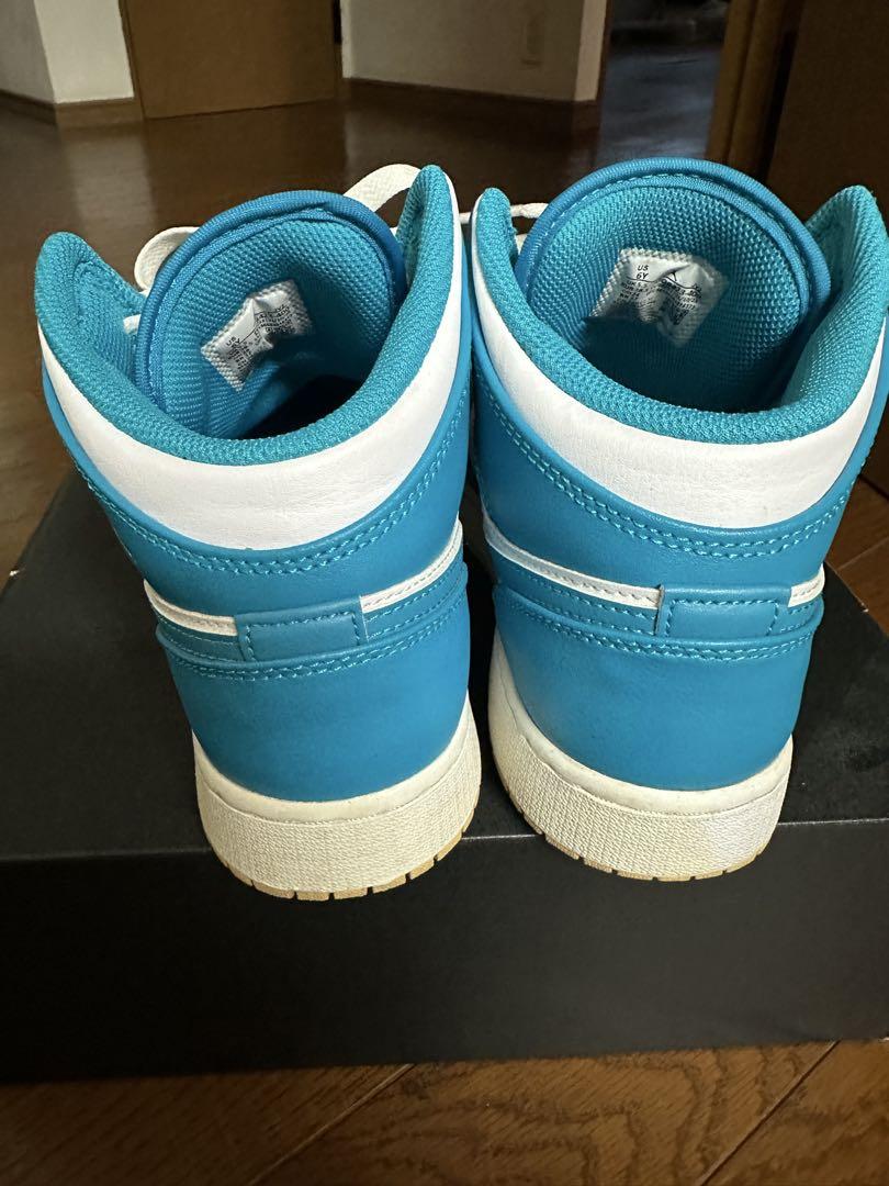 AIR JORDAN1 MID エアジョーダン1 MID ホワイト/アクアトーン