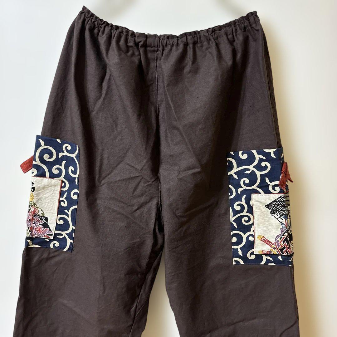 もんぺパンツ 古布 風呂敷リメイク 和柄生地 昭和レトロ