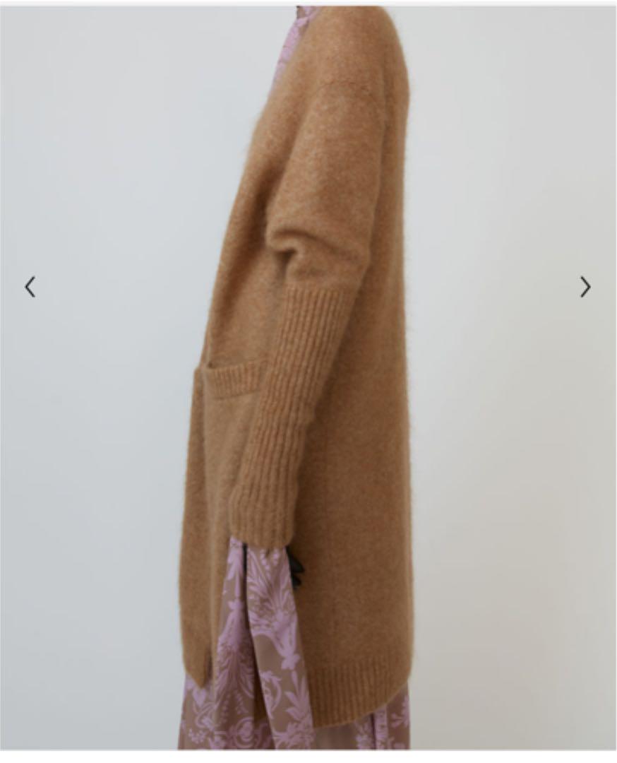 暮らしに便利なアイテム Acne Studios モヘアロングカーディガン キャラメルブラウン アクネ トップス