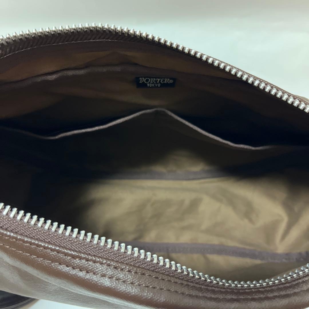 PORTER ポーター フリースタイル ショルダーバッグ ダークブラウン