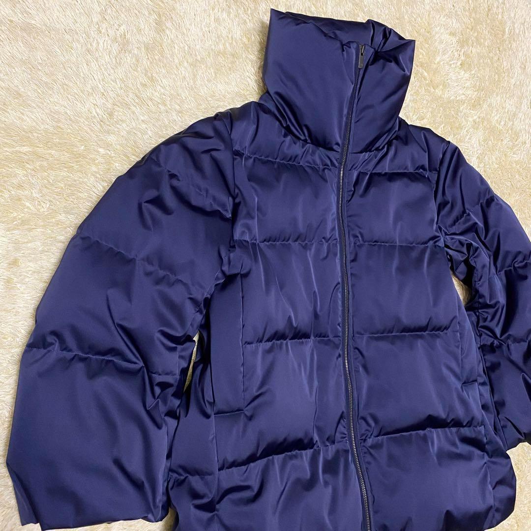 美品UNIQLO +J 640FPライトダウンボリュームパーカ　メンズMブルー 大人のユニクロ「＋J」復刻ダウンら3点追加。新作ダウン\u0026パフテック