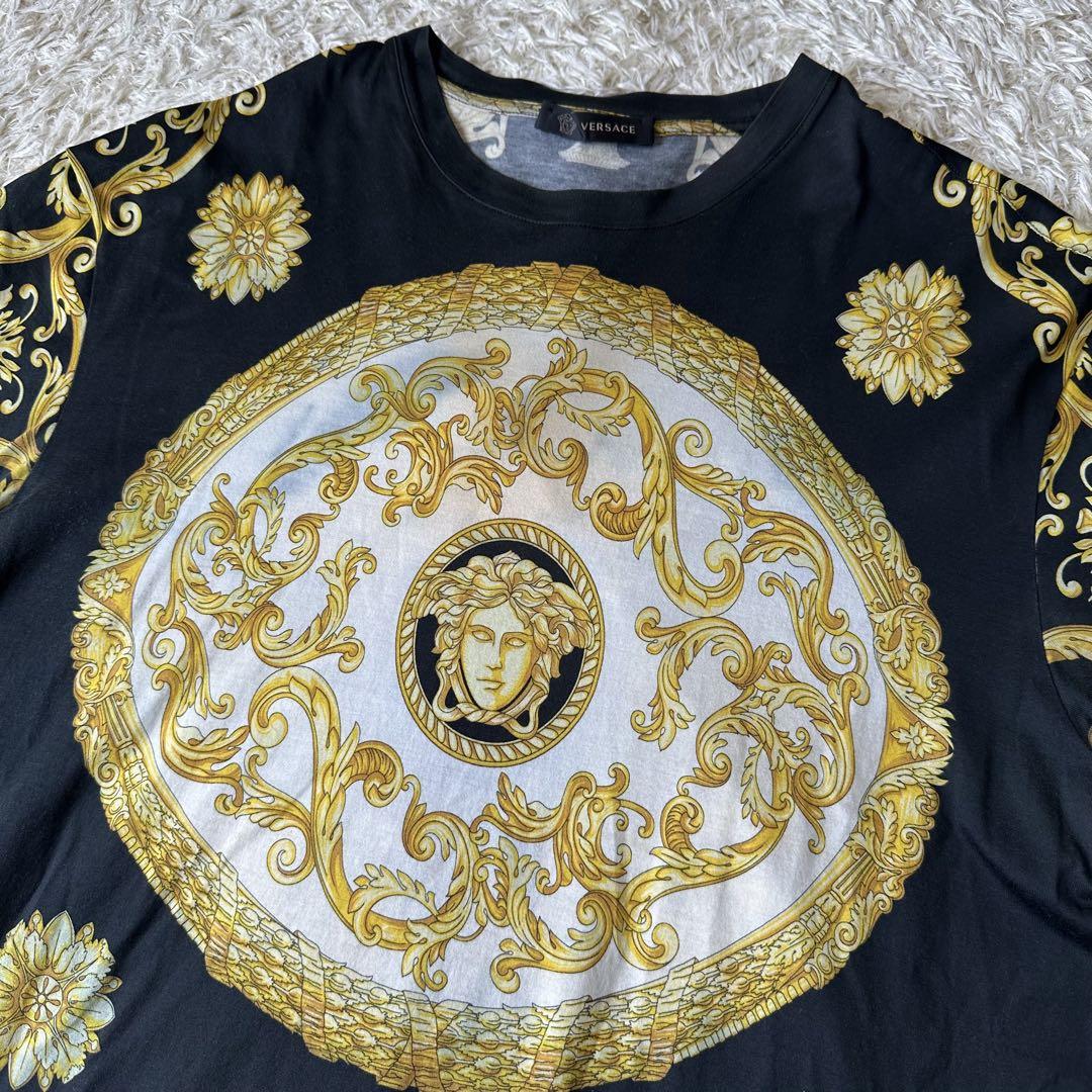 VERSACE ヴェルサーチ tシャツ 半袖 バロック メデューサ 総柄 M