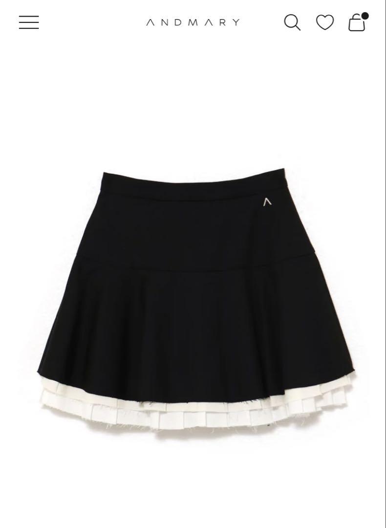 スカート Chuchu flare mini skirt andmary s gray andmary Chuchu flare mini skirt gray S