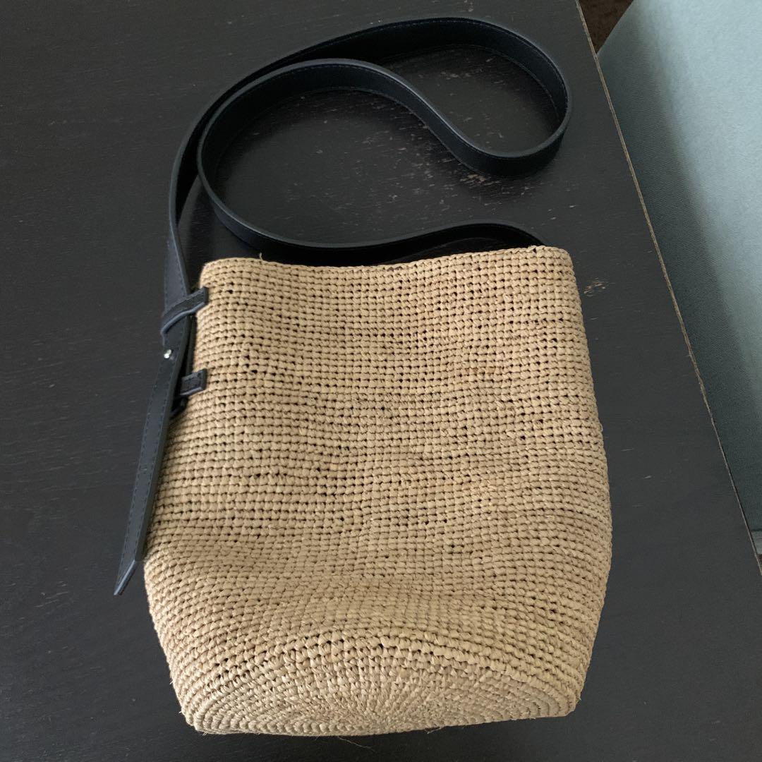 北欧暮らしの道具店　ラフィアのカゴバッグ　美品（サニークラウズ、coen）