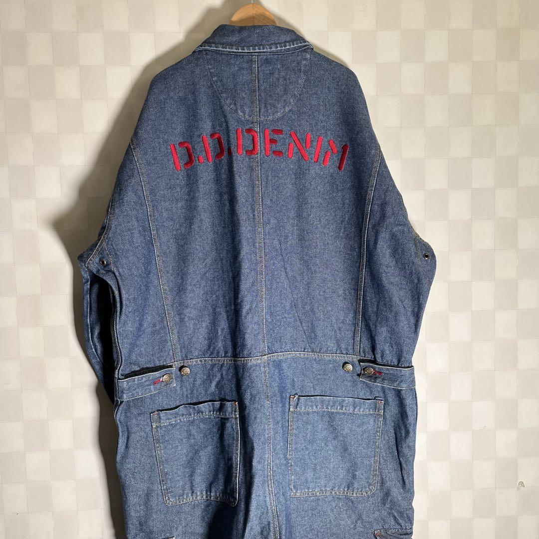 【一部予約販売中】 つなぎ DADA 00s 美品 デニム オーバーサイズ 刺繍 3XL パンツ