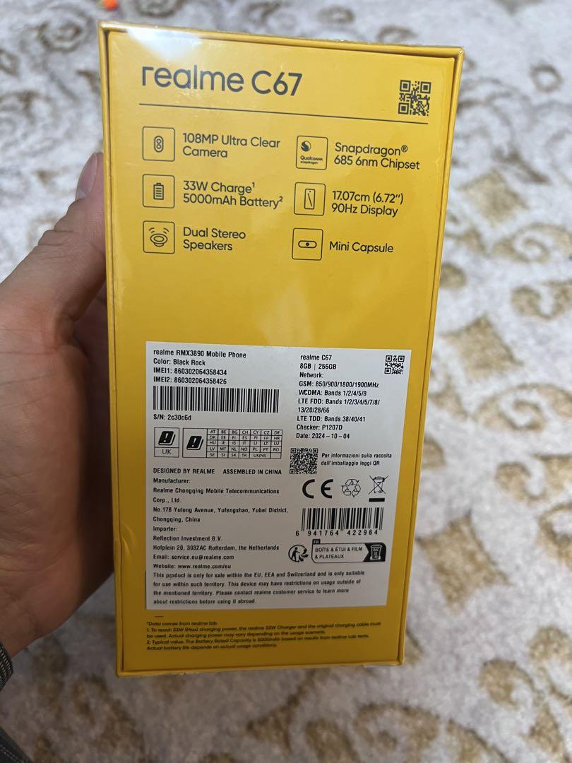 realme C67 8GB+256GB SunnyOasis