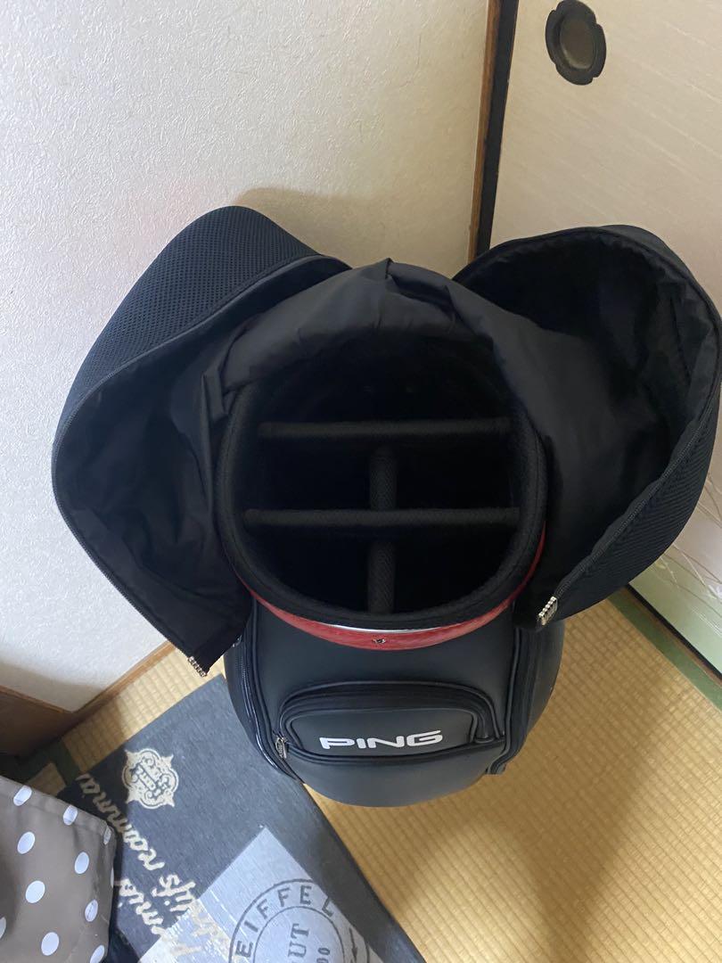 PING KARSTEN キャディバッグ 赤黒