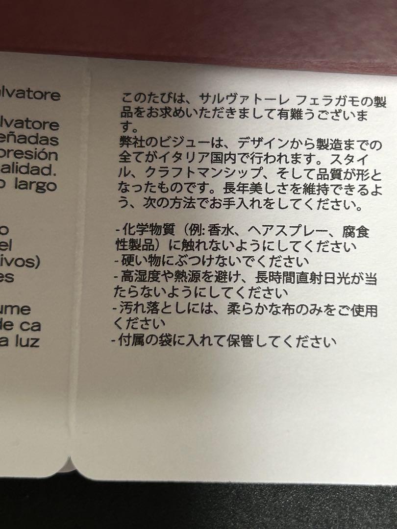 Salvatore Ferragamo フェラガモ　ブルーパールピアス(両耳)