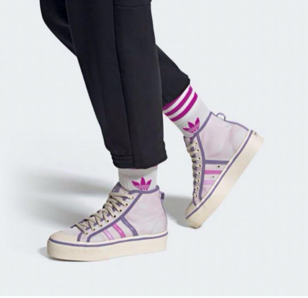 送料無料 新品 adidas NIZZA PLATFORM MID W 24